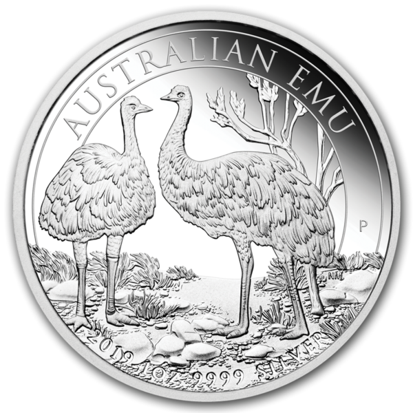 2019 Australia Emu Proof 1 oz Silver Coin - Image 4