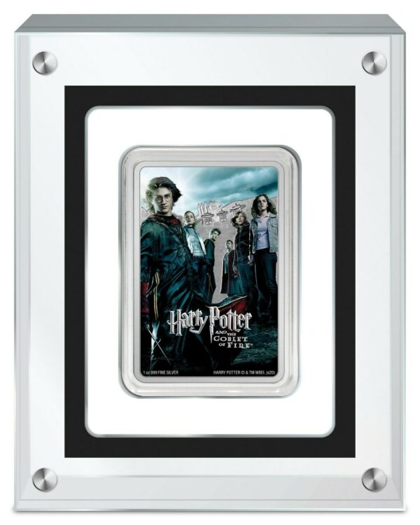 2020 Niue Harry Potter Goblet of Fire Movie Poster 1 oz Silver Bar - Image 3