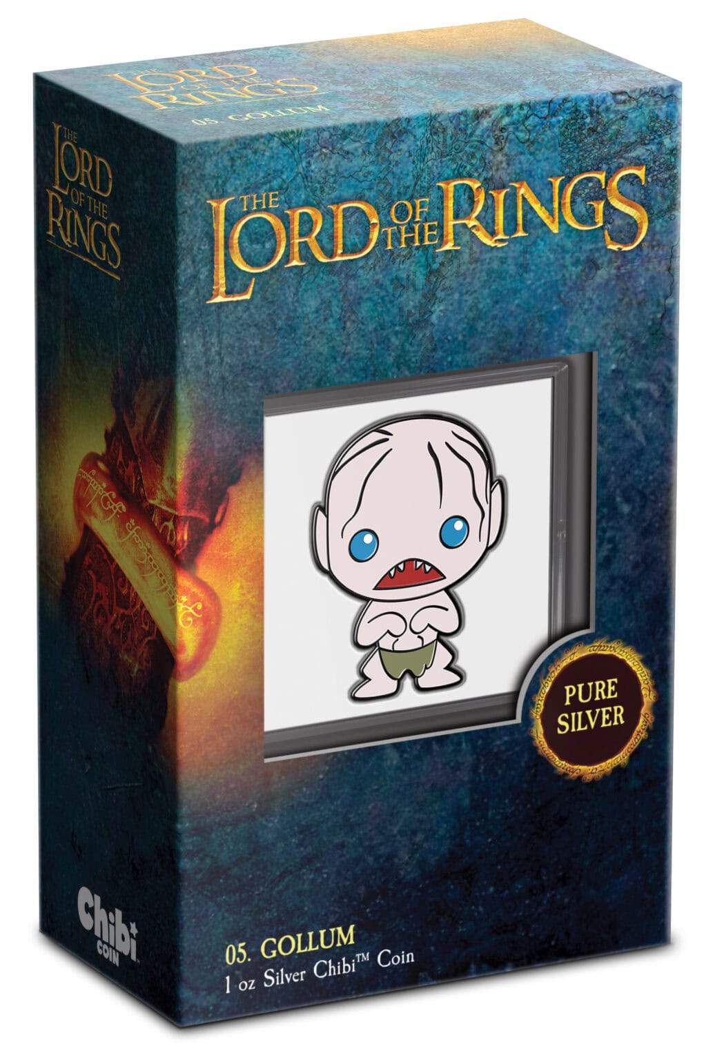 2021 Niue Chibi Lord of the Rings Gollum Premium Number 1 oz Silver