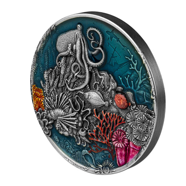 2021 Niue Coral Reef 2 oz Silver Coin - Image 8