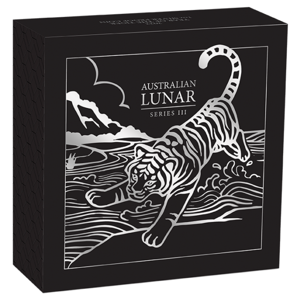 2022 Australia Lunar Year of the Tiger BU 1 oz Silver Coin - Image 4