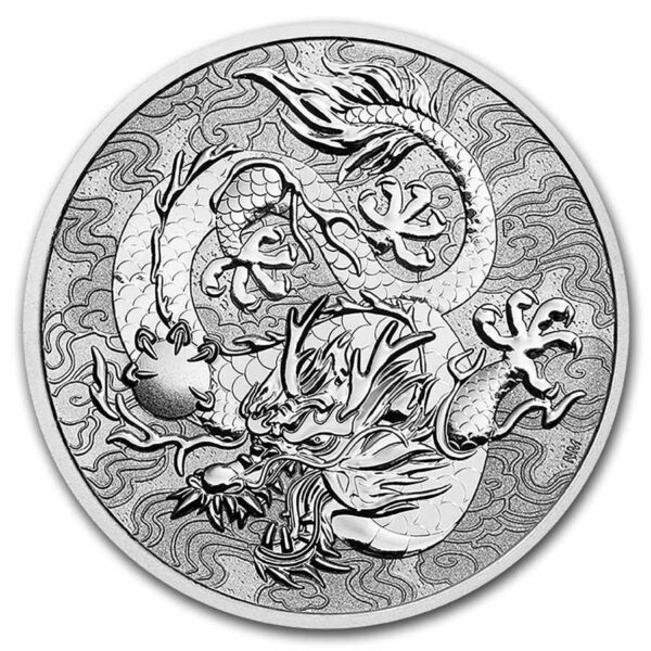 2021 Australia: Chinese Myths & Legends Dragon 1oz Silver Coin MS 70 - Image 3