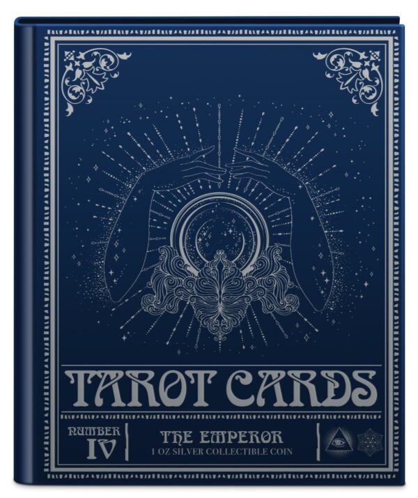 2021 Niue $2 Tarot Cards The Emperor 1oz of .999 Fine Silver Coin - Image 7