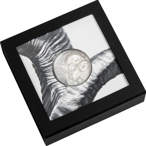 2022 Mongolia Magnificent Argali 1oz Silver Proof Coin - Image 3