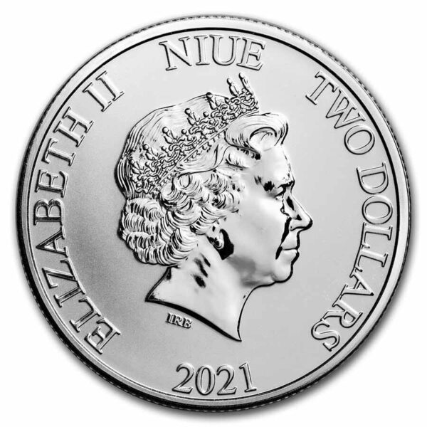 2021 Niue Pirates of the Caribbean - The Empress 1oz Silver Coin - Image 2