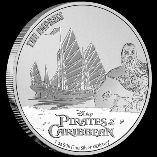 2021 Niue Pirates of the Caribbean - The Empress 1oz Silver Coin - Image 3