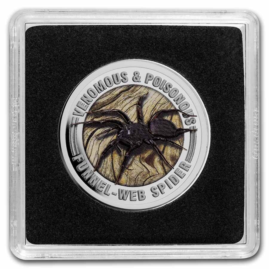 2022 Samoa Venomous & Poisonous Funnel-Web Spider .5oz Silver