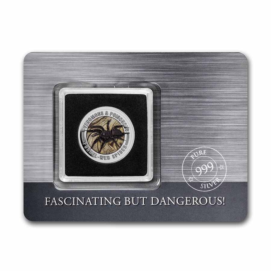 2022 Samoa Venomous & Poisonous Funnel-Web Spider .5oz Silver