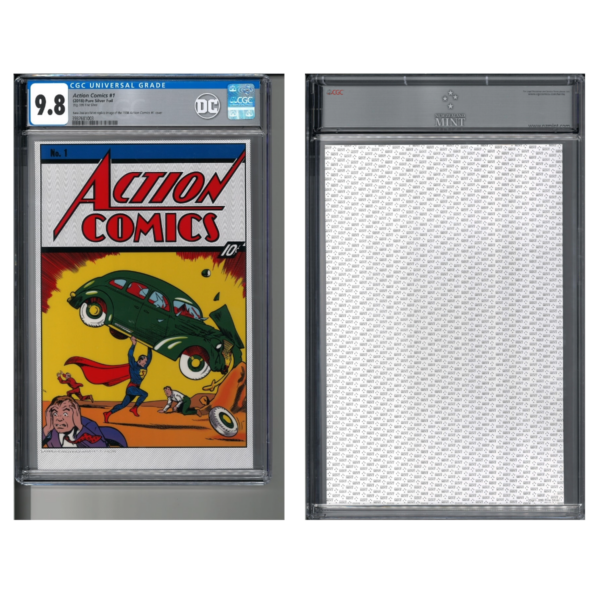 2018 NZ Mint - Action Comics #1 Cover 35g Pure Silver Foil - CGC 9.8 - Image 3