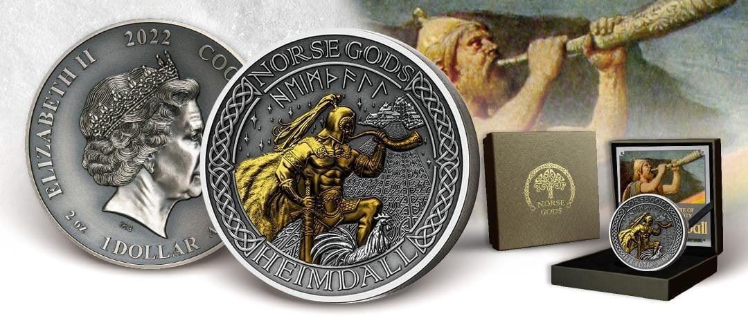 2022 Canada Elizabeth II one dollar collectible coin with detailed craftsmanship and packaging.