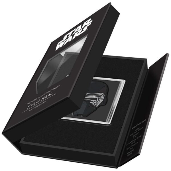 2022 Niue The Faces of the First Order Kylo Ren 1oz Silver Colored Proof Coin - Image 6