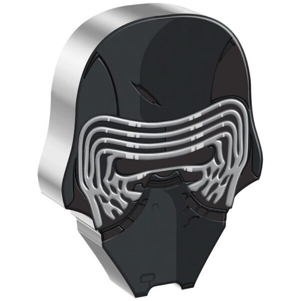 2022 Niue The Faces of the First Order Kylo Ren 1oz Silver Colored Proof Coin
