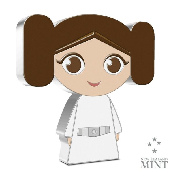 2021 Niue Star Wars Princess Leia 1oz Silver Chibi Coin