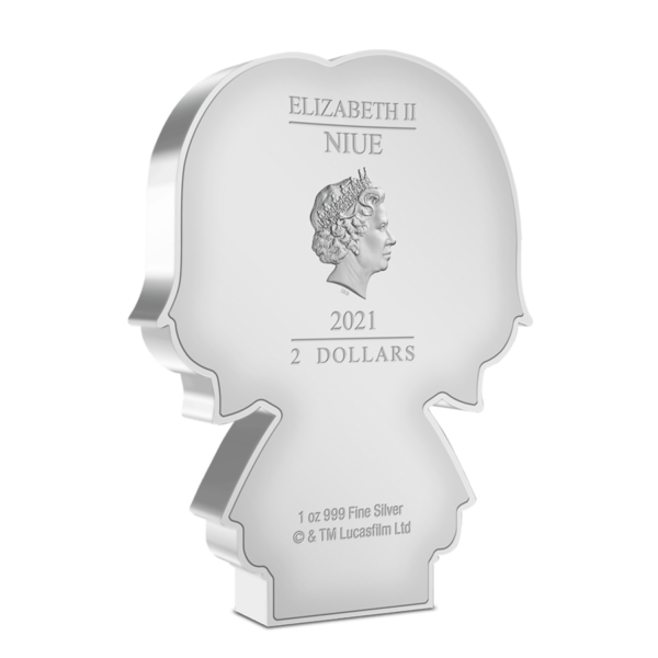 2021 Niue Star Wars – Luke Skywalker 1oz Silver Chibi Coin - Image 3