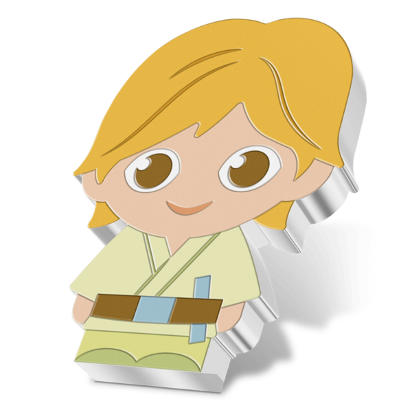 2021 Niue Star Wars – Luke Skywalker 1oz Silver Chibi Coin - Image 2