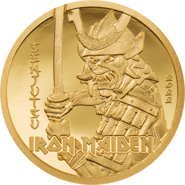 2022 Cook Island Iron Maiden Senjutsu .5g Gold Proof Coin