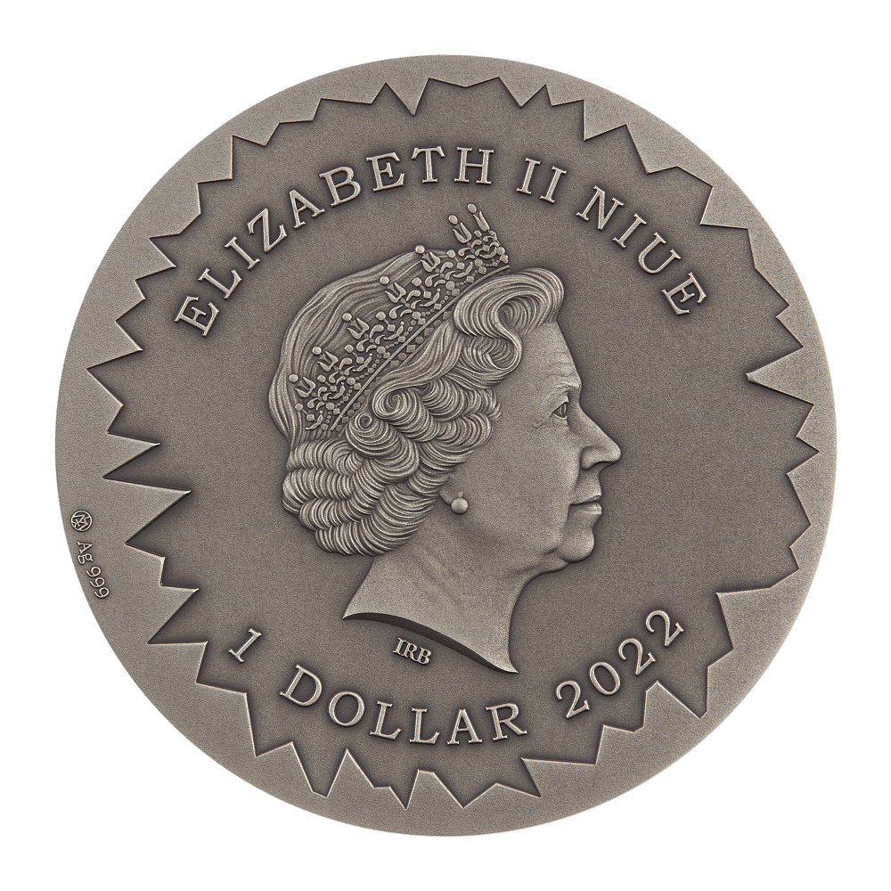 2022 Niue Fairy Tales Snow Queen 1oz Silver Antiqued Coin ...