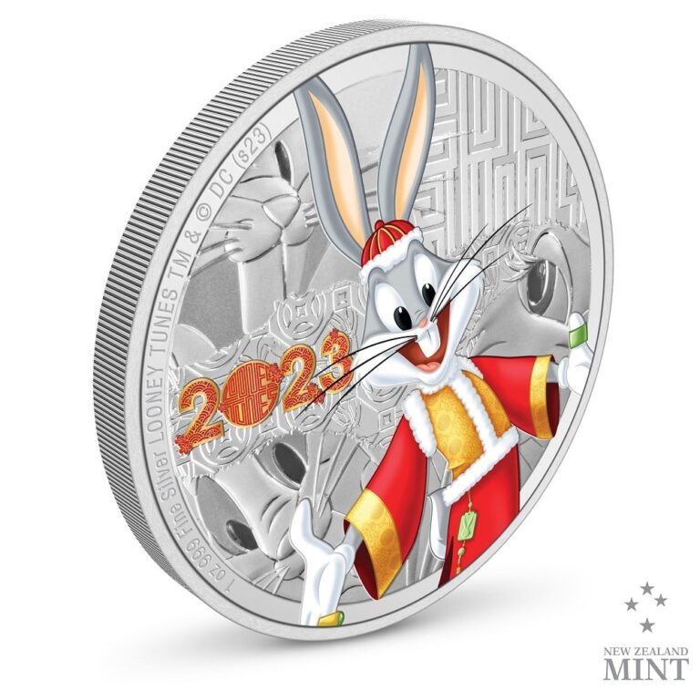 Lunar new year 2021 2023 Niue Looney Tunes Year of the Rabbit Bugs Bunny 1oz Silver