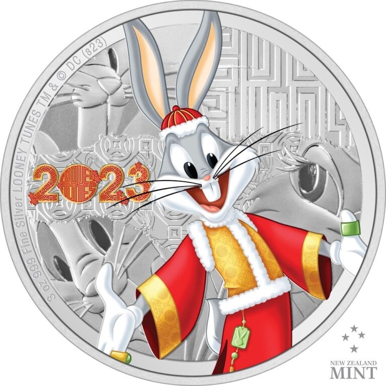 2023 Niue Looney Tunes Year of the Rabbit Bugs Bunny 3oz Silver