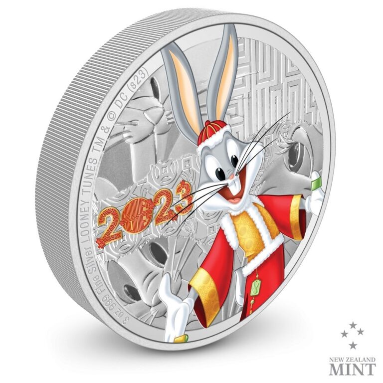 2023 Niue Looney Tunes Year of the Rabbit Bugs Bunny 3oz Silver