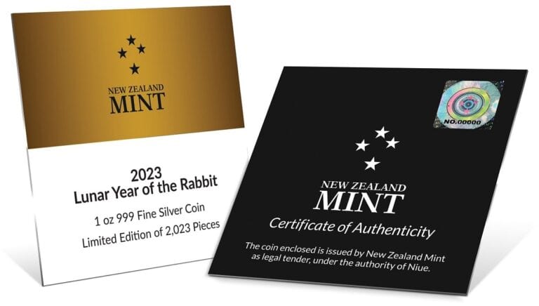 2023 Niue Lunar Year of the Rabbit 1oz Silver Colorized Proof Coin