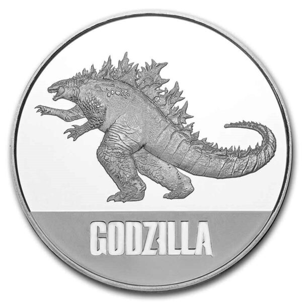 2021 Niue Godzilla vs. Kong Godzilla 1oz Silver BU Coin NGC MS 69 - Image 3