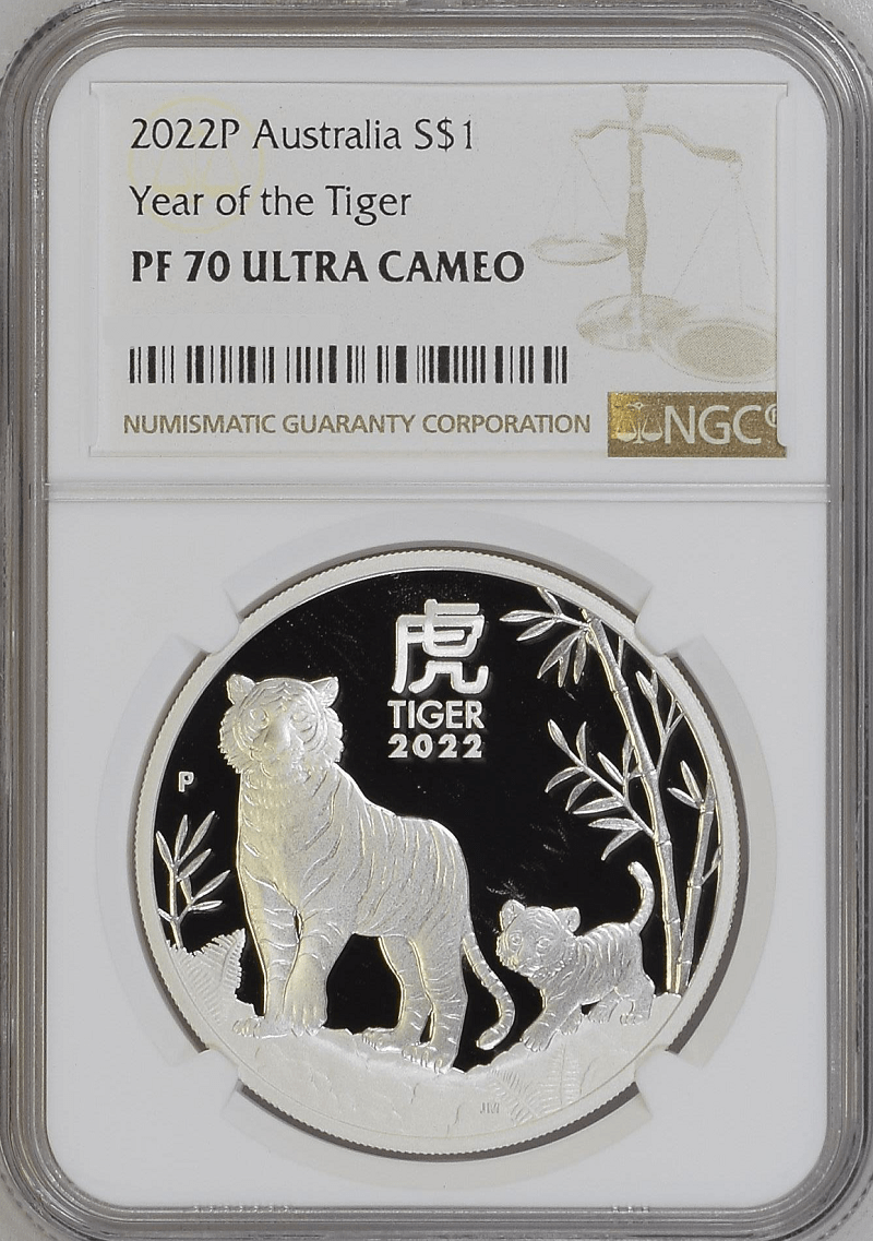 2022 Australia Year of the Tiger 1oz Silver Coin NGC PF 70 UCAM ...