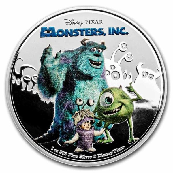 2022 Niue Disney Monsters Inc. 20th Ann. 1oz Silver Coin NGC PF 70 UCAM - Image 3