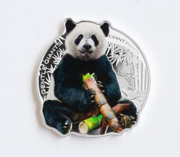 2022 Solomon Islands Gentle Giants - Giant Panda 1oz Silver Colorized Coin