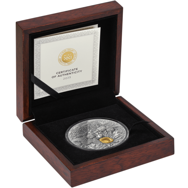 2023 Ghana Nature Architects Bumblebee 2oz Silver Antique Coin - Image 10