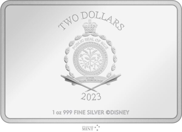 2023 Niue Disney 100 Years of Wonder 1oz Silver Poster Coin - Image 3