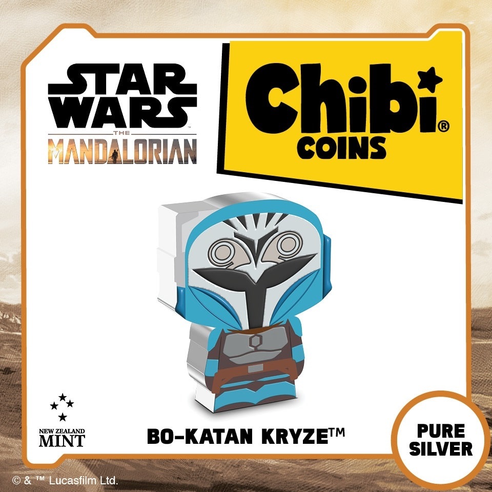 Cassian Andor™ 1oz Silver Chibi® Coin - Star Wars™ Andor Series