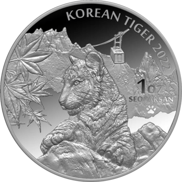 2022 South Korea Tiger 1oz Silver Proof Coin