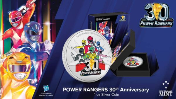 2023 Niue Hasbro Power Rangers 30th Anniversary 1oz Silver Proof Coin - Image 9