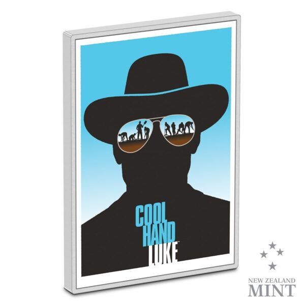 2023 Niue WB Art of the 100th Cool Hand Luke 5oz Silver Poster Coin - Image 2