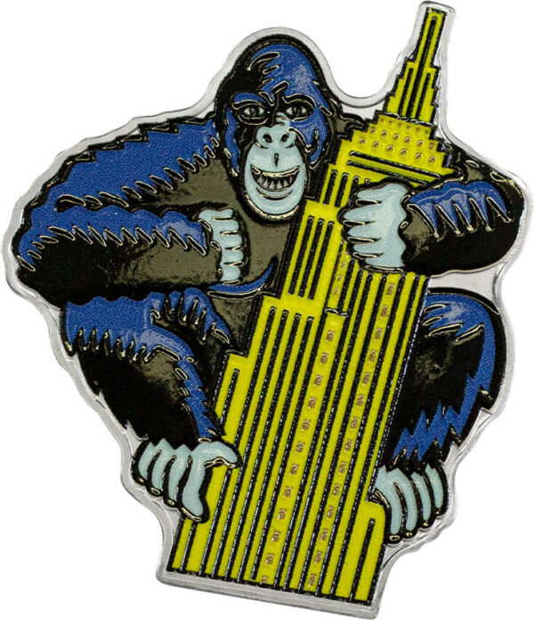 2023 Niue Burton Morris American Pop Gorilla 1oz Silver Shaped Coin