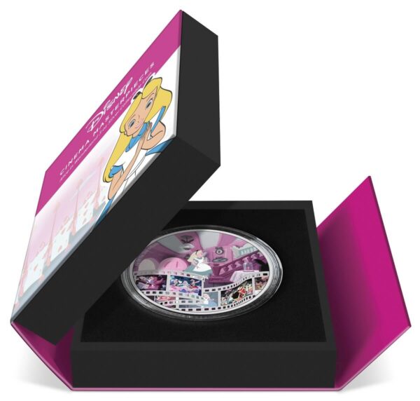 2023 Niue Disney Alice in Wonderland 3oz Silver Colorized Proof Coin - Image 6