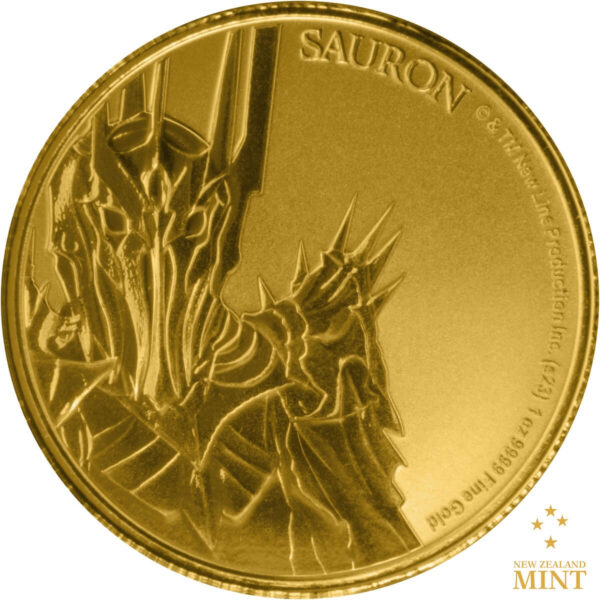 2023 Niue Lord of the Rings Sauron 1oz Gold BU Coin