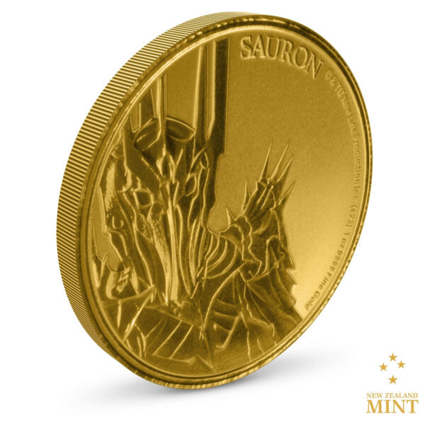 2023 Niue Lord of the Rings Sauron 1oz Gold BU Coin - Image 3
