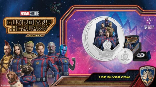 2023 Niue Marvel Guardians of the Galaxy Vol. 3 Colorized 1oz Silver Proof Coin - Image 7