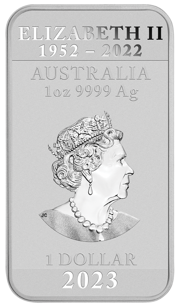 2023 Australia Dragon 1oz Silver BU Rectangular Coin - Image 3