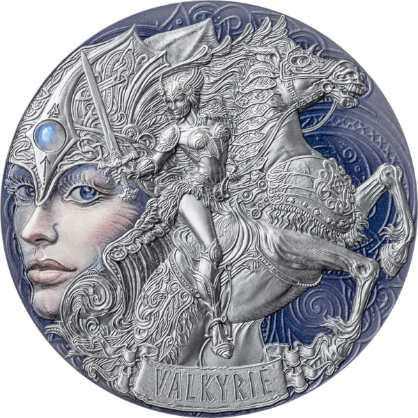 2023 Cameroon Femina Bellator Valkyrie 2oz Silver Antiqued Coin