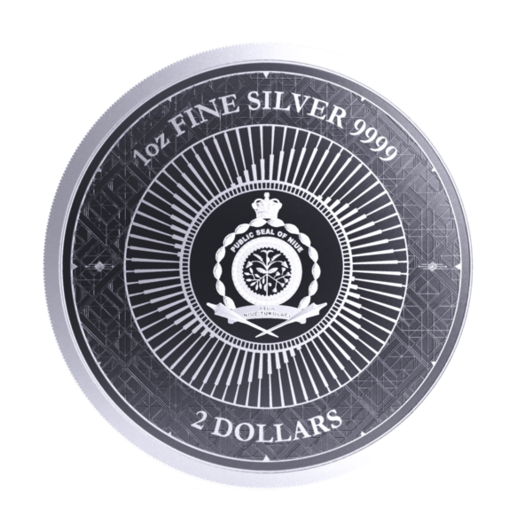 2023 Niue Chronos 1oz Silver BU Coin - Image 2