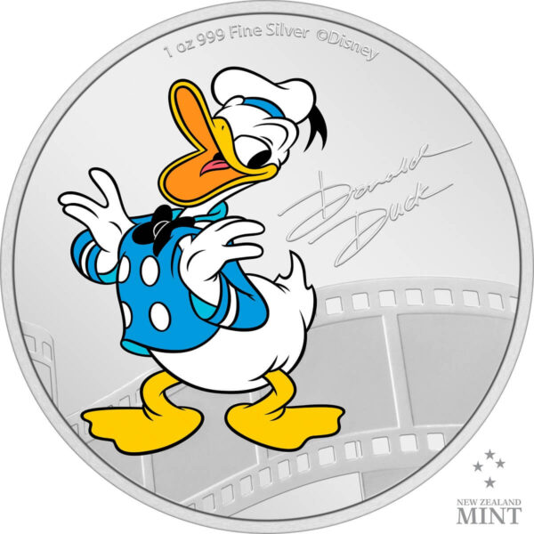 2023 Niue Disney Mickey and Friends Donald Duck 1oz Silver Colorized Proof Coin