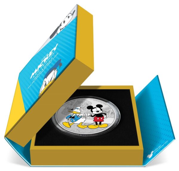 2023 Niue Disney Mickey and Friends Donald Duck and Mickey Mouse 3oz Silver Proof Coin - Image 6