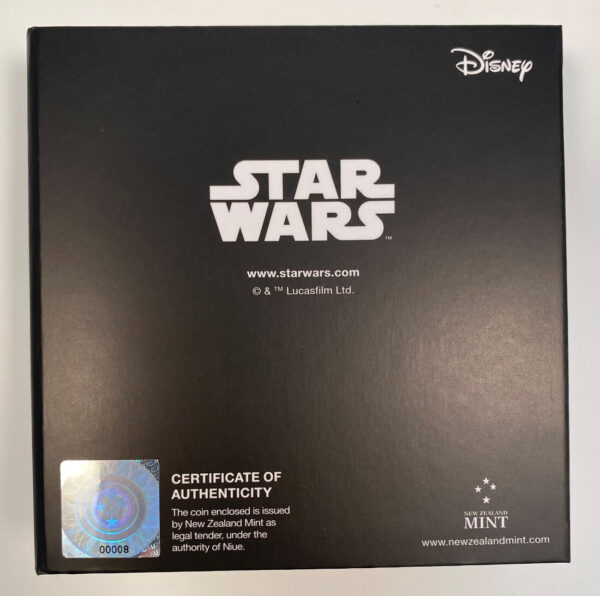 2023 Niue Star Wars Millennium Falcon 2oz Silver Shaped Coin Certificate #8 - Image 2