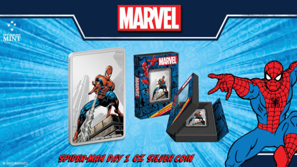 2023 Niue Marvel Spider Man Day 1oz Silver Colorized Proof Coin - Image 7