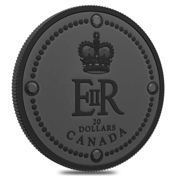 2022 Canada Queen Elizabeth II's Royal Cypher 1oz Silver Matte Proof Coin