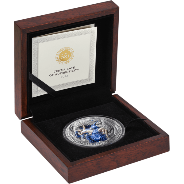 2023 Cameroon Dragonology Starburst Amphithere 2oz Silver High Relief Coin - Image 8