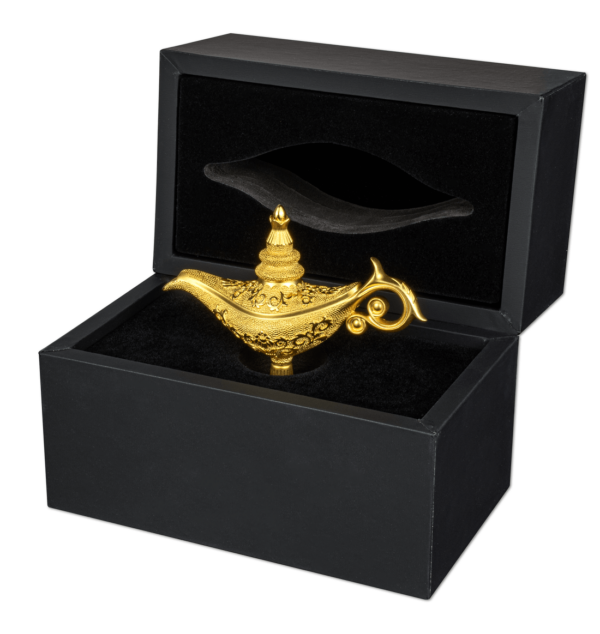 2023 Djibouti Aladdin's Magic Lamp 5oz Silver Proof-Like Shaped Coin - Image 6